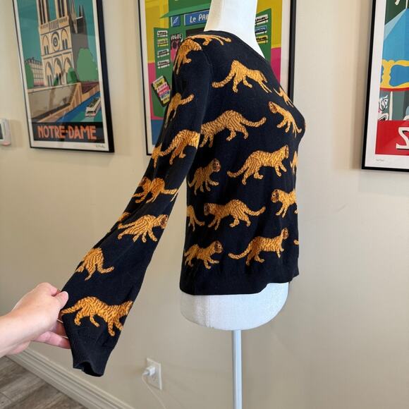 Monki Leopard Crewneck Sweater - Size M - Picture 5 of 5